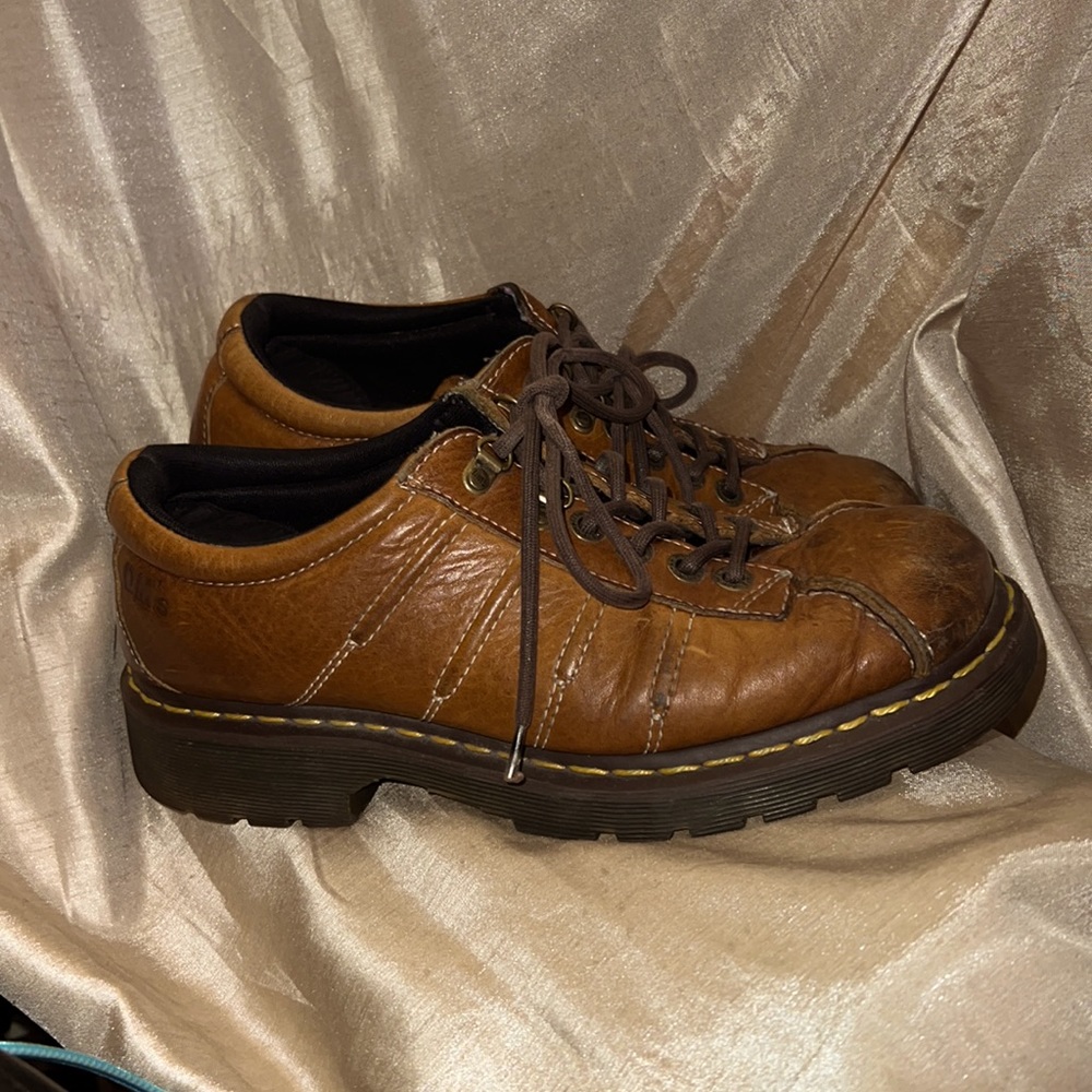 Dr. Martens Brown Leather Men's Shoes